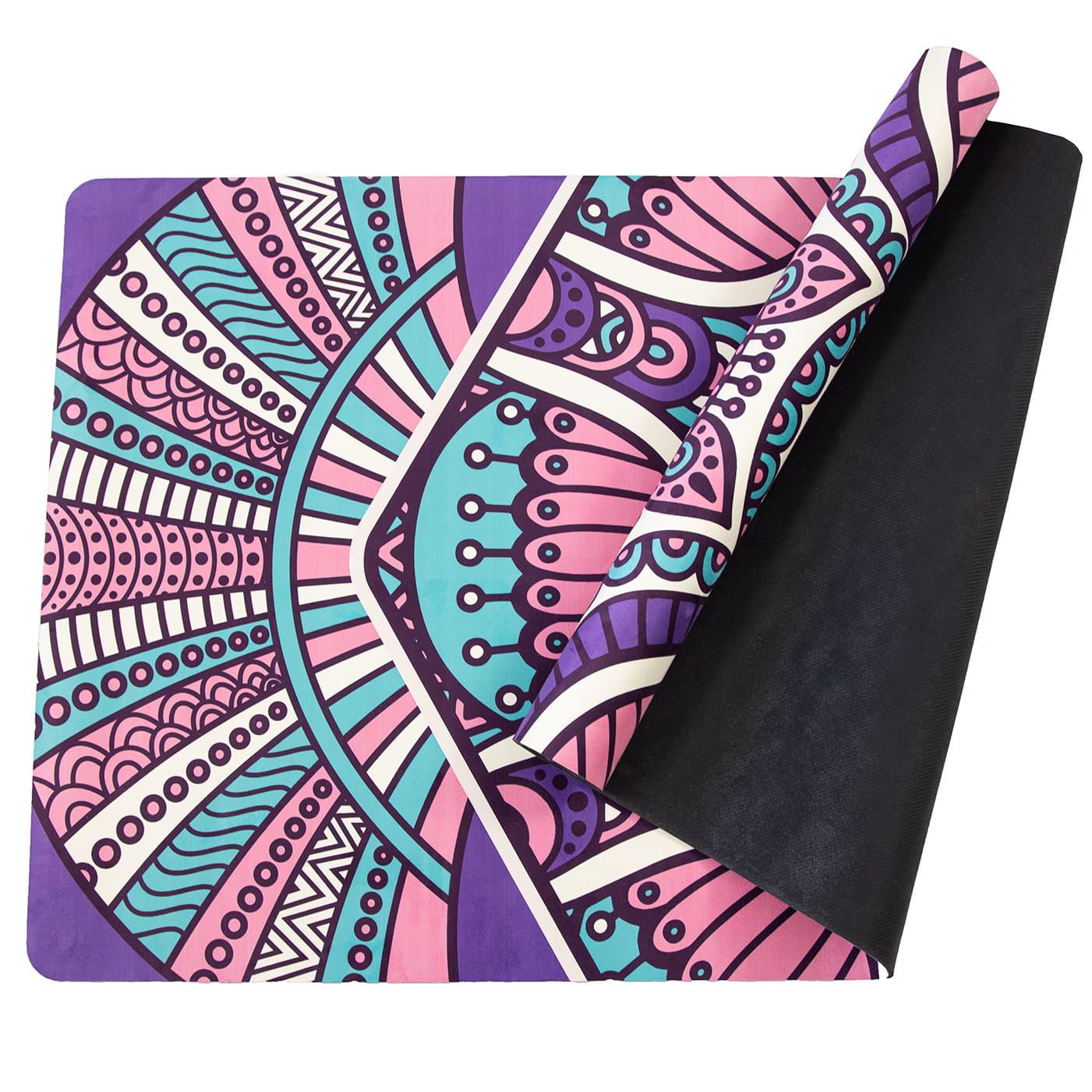 Килимок для йоги та фітнесу OSPORT каучук/замша 4 мм 183x68 см Фіолетовий (OF-0286-024) - фото 2 Килимок для йоги та фітнесу OSPORT каучук/замша 4 мм 183x68 см Фіолетовий (OF-0286-024) - фото 2