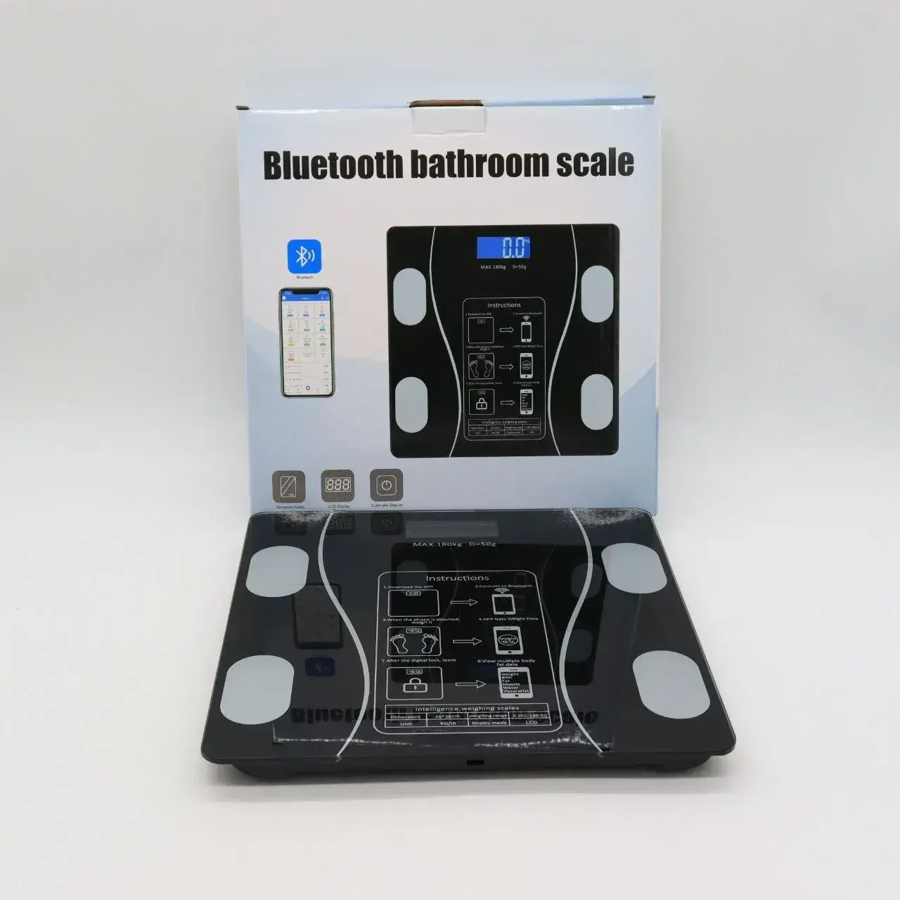 Ваги підлогові розумні Scale one Black (29822820) - фото 3 Ваги підлогові розумні Scale one Black (29822820) - фото 3