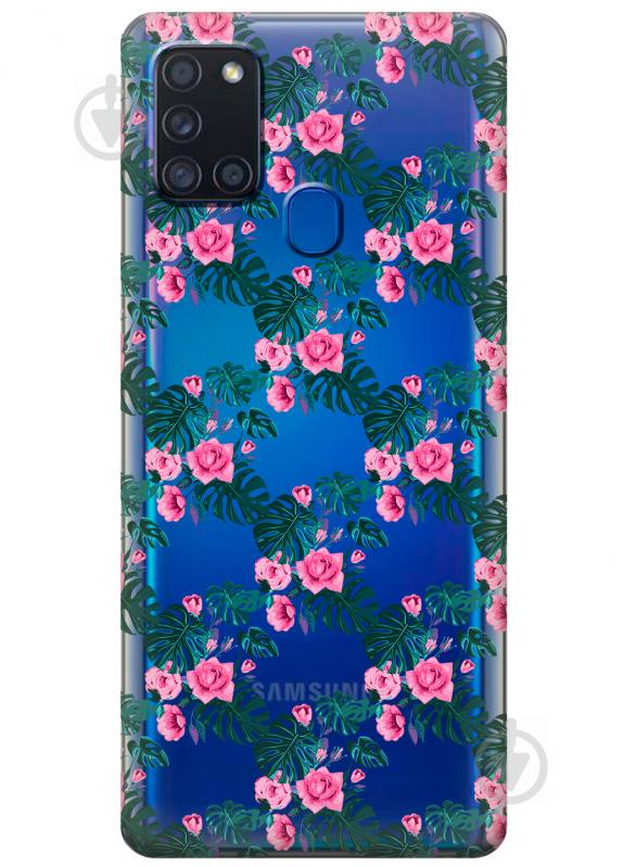 Силиконовый чехол iSwag для Samsung Galaxy A21s Цветочная лиана (KS2793) Силиконовый чехол iSwag для Samsung Galaxy A21s Цветочная лиана (KS2793)