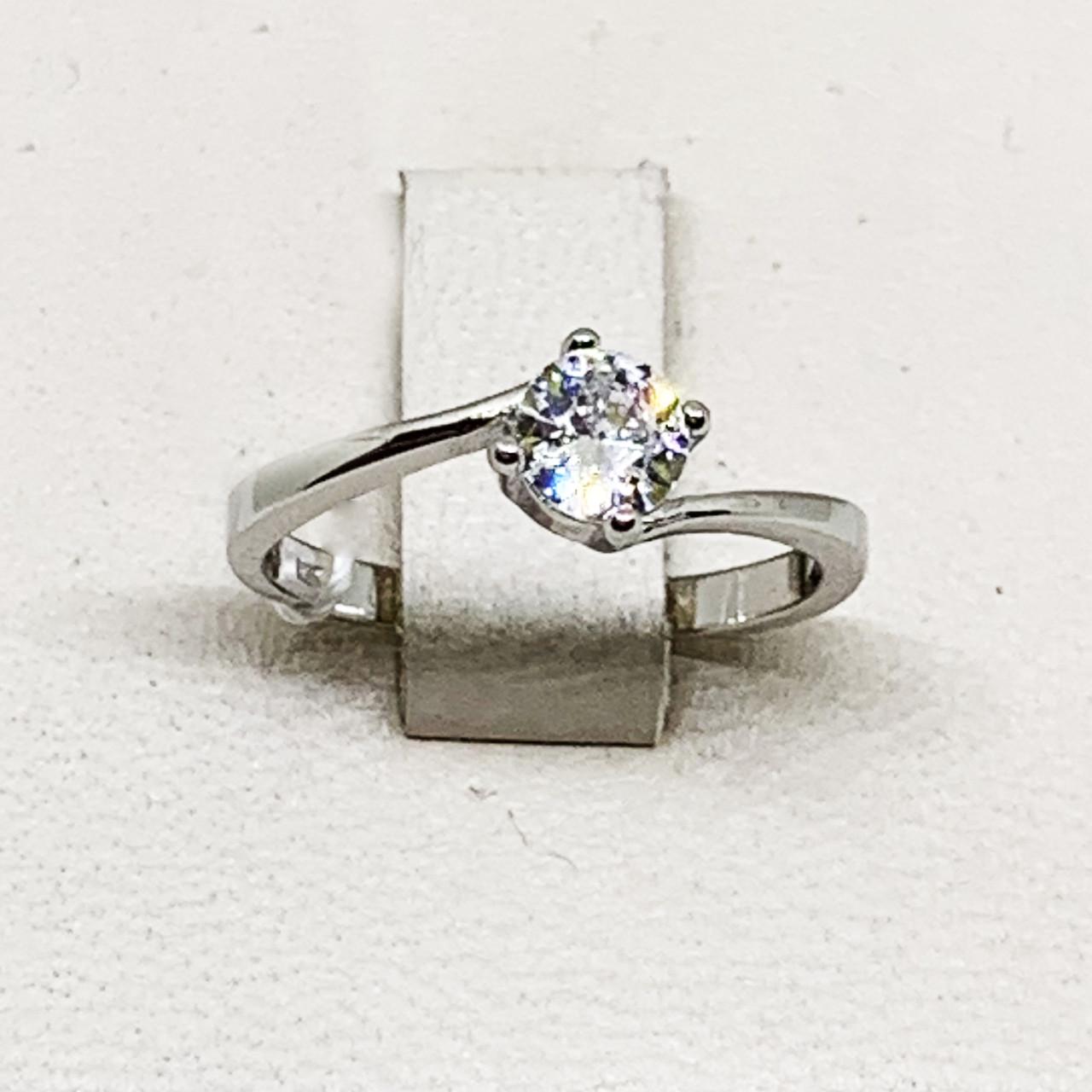 Кольцо серебряное с кубическим цирконием р. 17,5 1,8 г (1718386010)