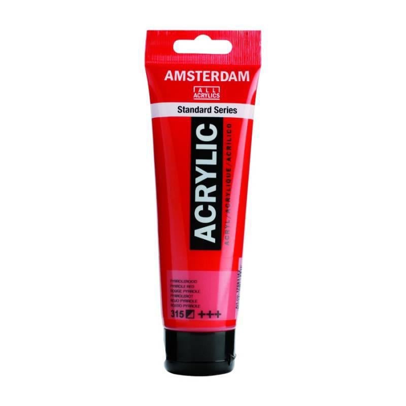 Акриловая краска Amsterdam Royal Talens 120 мл 315 Пирроловый красный (Az1-8712079268091)