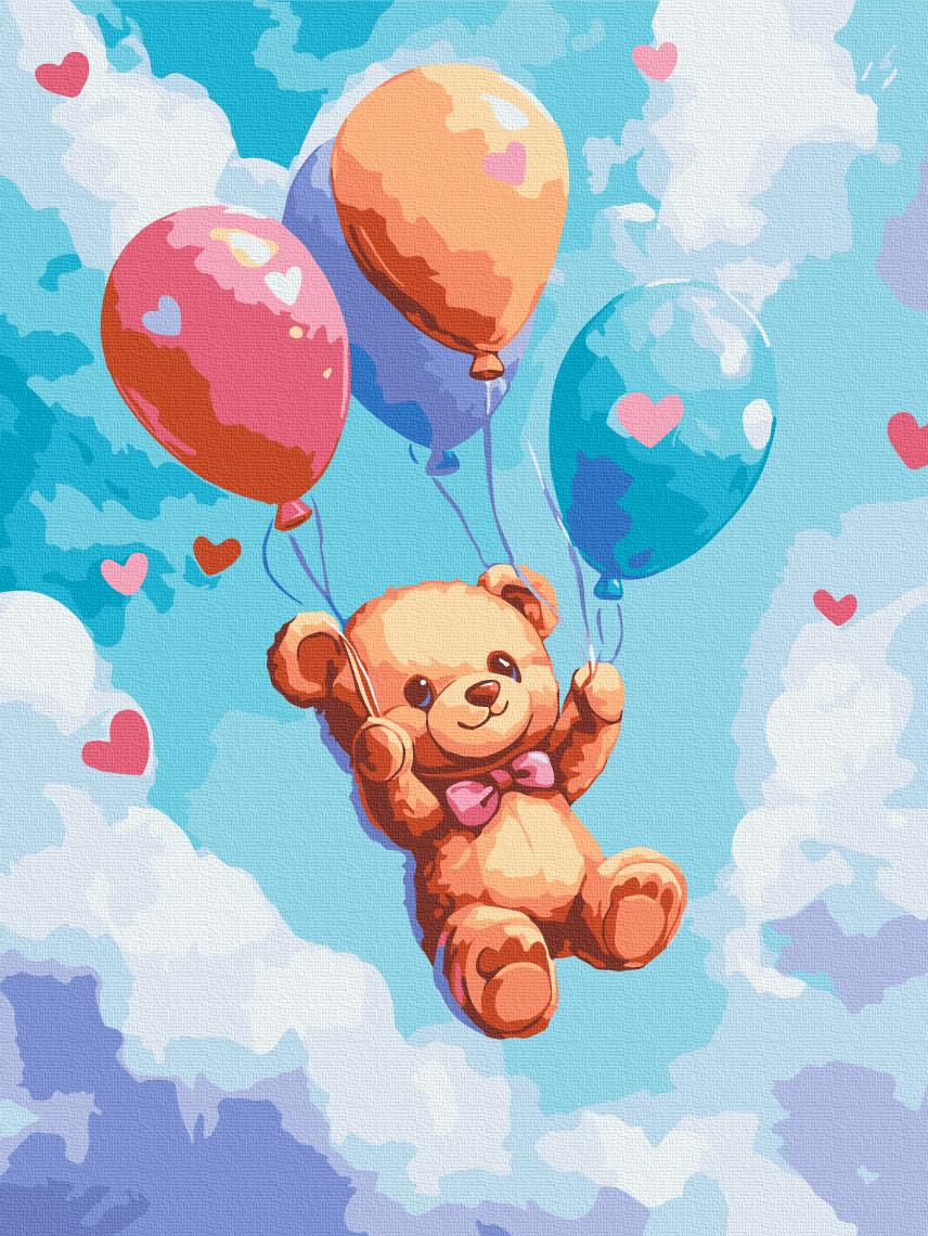 Картина по номерам Brushme Веселые шарики 30x40 см (KBS0193)