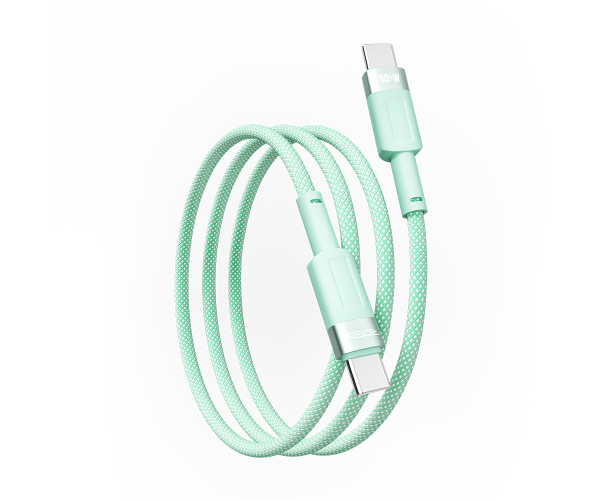 Кабель Data Ridea RC-CP43 ColorPro 60W Type-C to Type-C 1,2 м Green