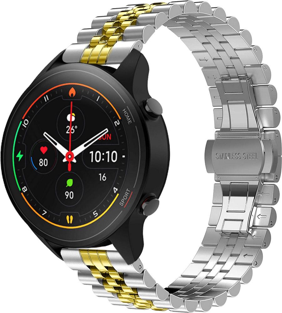 Браслет металлический Stech Line для Xiaomi Mi Watch Silver Gold (29155-67)