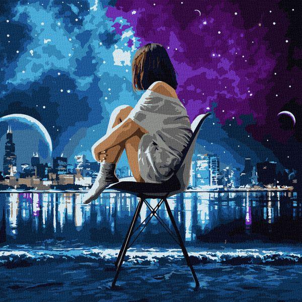 Картина по номерам ТМ Идейка Ночные мысли 50х50 см (KHO5036)