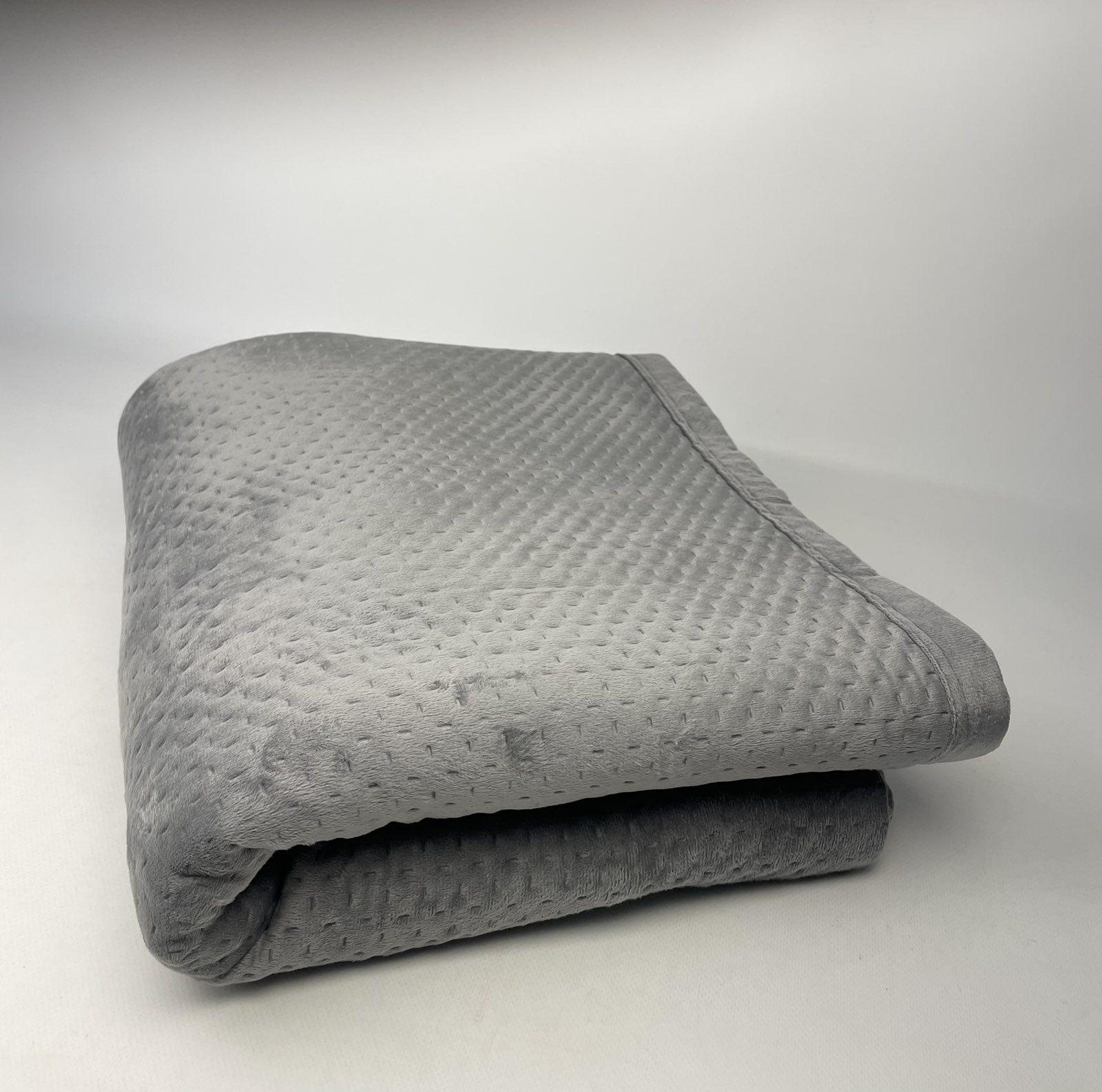 Покрывало велюровое AN 12-40 150x230 см Светло-серый (CN37619)