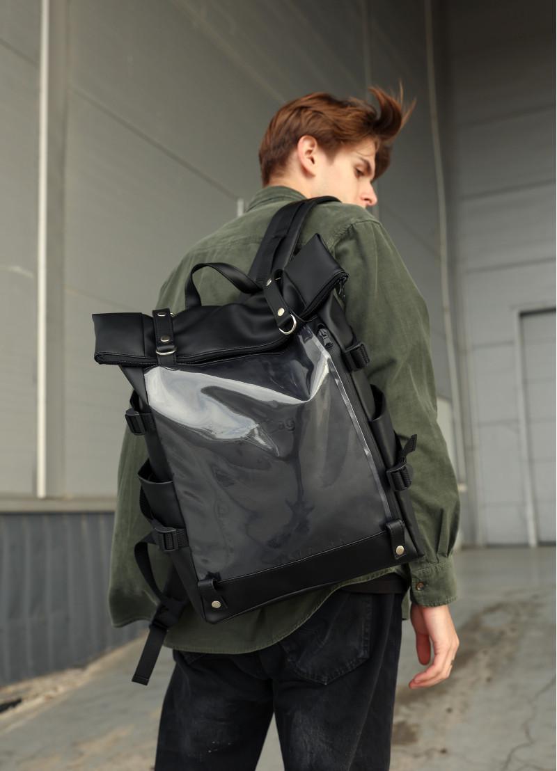 Рюкзак чоловічий Sambag RollTop Hacking Чорний (15373070e) - фото 6 Рюкзак чоловічий Sambag RollTop Hacking Чорний (15373070e) - фото 6