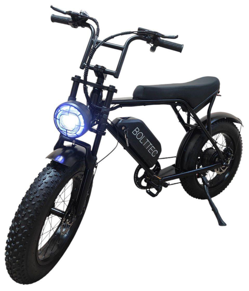 Електровелосипед фетбайк Bolttec 1000W 19 Ah із з'ємним акумулятором та переднім амортикзатором (26358969)