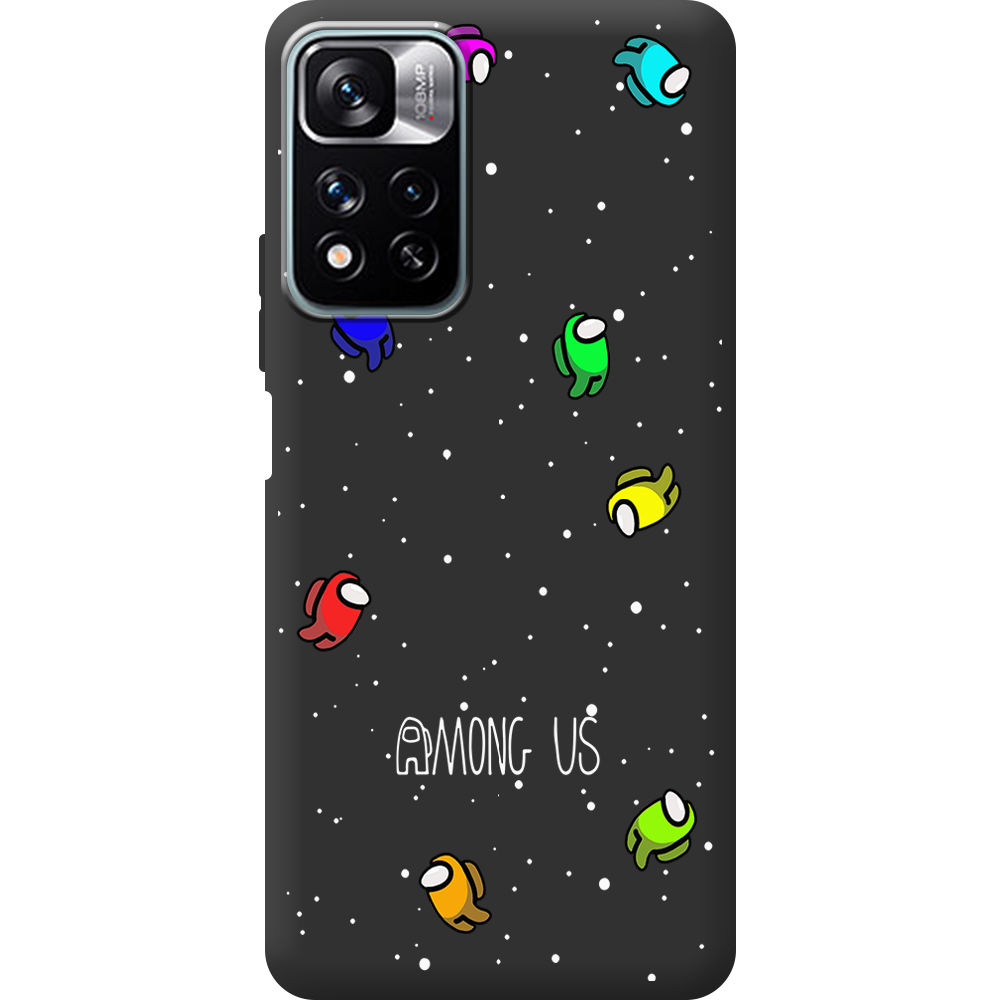 Чохол BoxFace Xiaomi Redmi Note 11 Pro Plus 5G Among Us Invisible Чорний силікон (44441-bk76-44442)