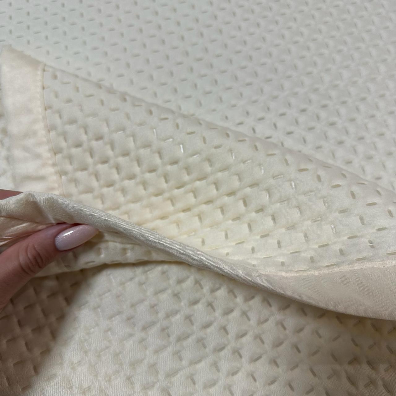 Покрывало на кровать евро 200x230 см Молочный (28796092) - фото 6 Покрывало на кровать евро 200x230 см Молочный (28796092) - фото 6