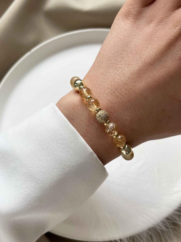 Браслет із цитрина (4840)