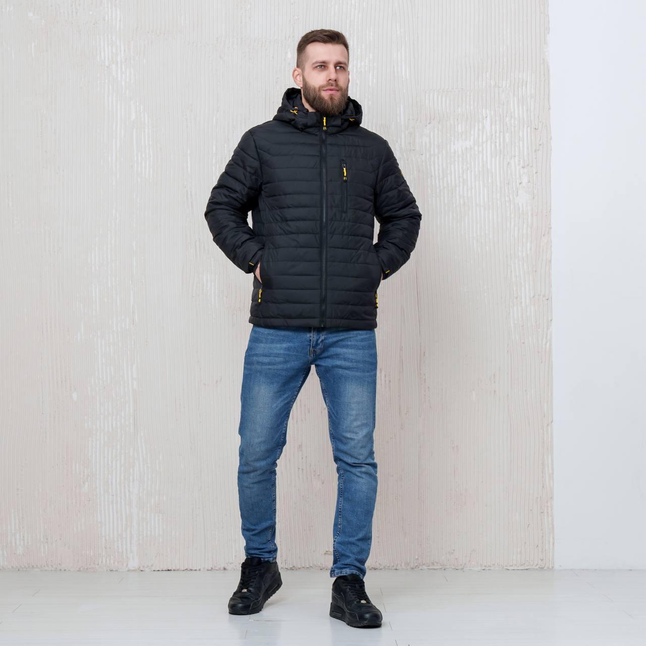 Куртка чоловіча демісезонна Vavalon 2118-V р. 64 Чорний (29109026) - фото 3 Куртка чоловіча демісезонна Vavalon 2118-V р. 64 Чорний (29109026) - фото 3