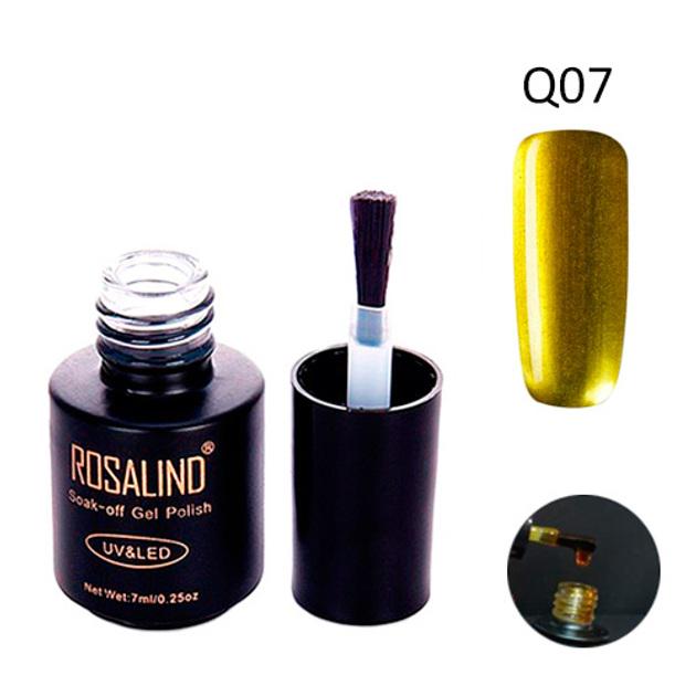 Гель-лак для ногтей Rosalind 7 мл Q07 Желтый витражный - фото 2