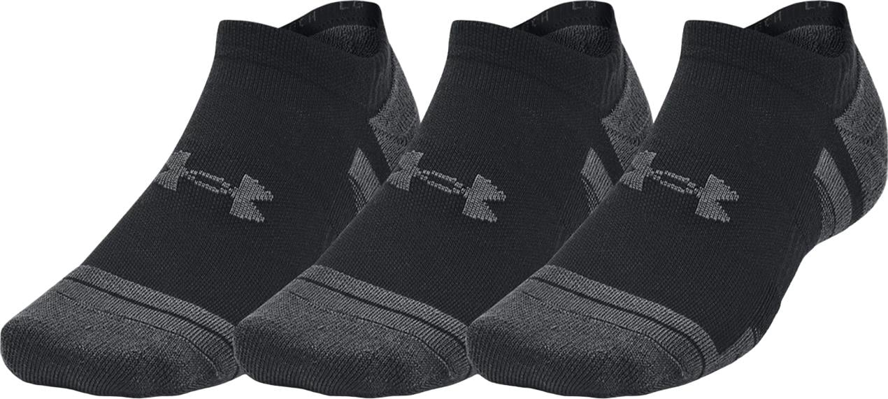 Носки Under Armour PERFORMANCE TECH 3PK NS 3 пары XL Черно-темно-серый (1379503-001)
