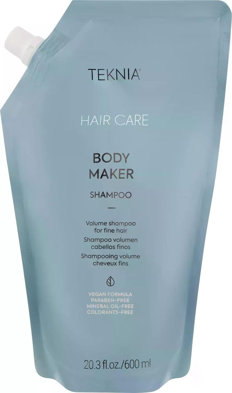 Шампунь для объема волос для тонких волос Lakme Teknia Body Maker Shampoo Запаска 600 мл