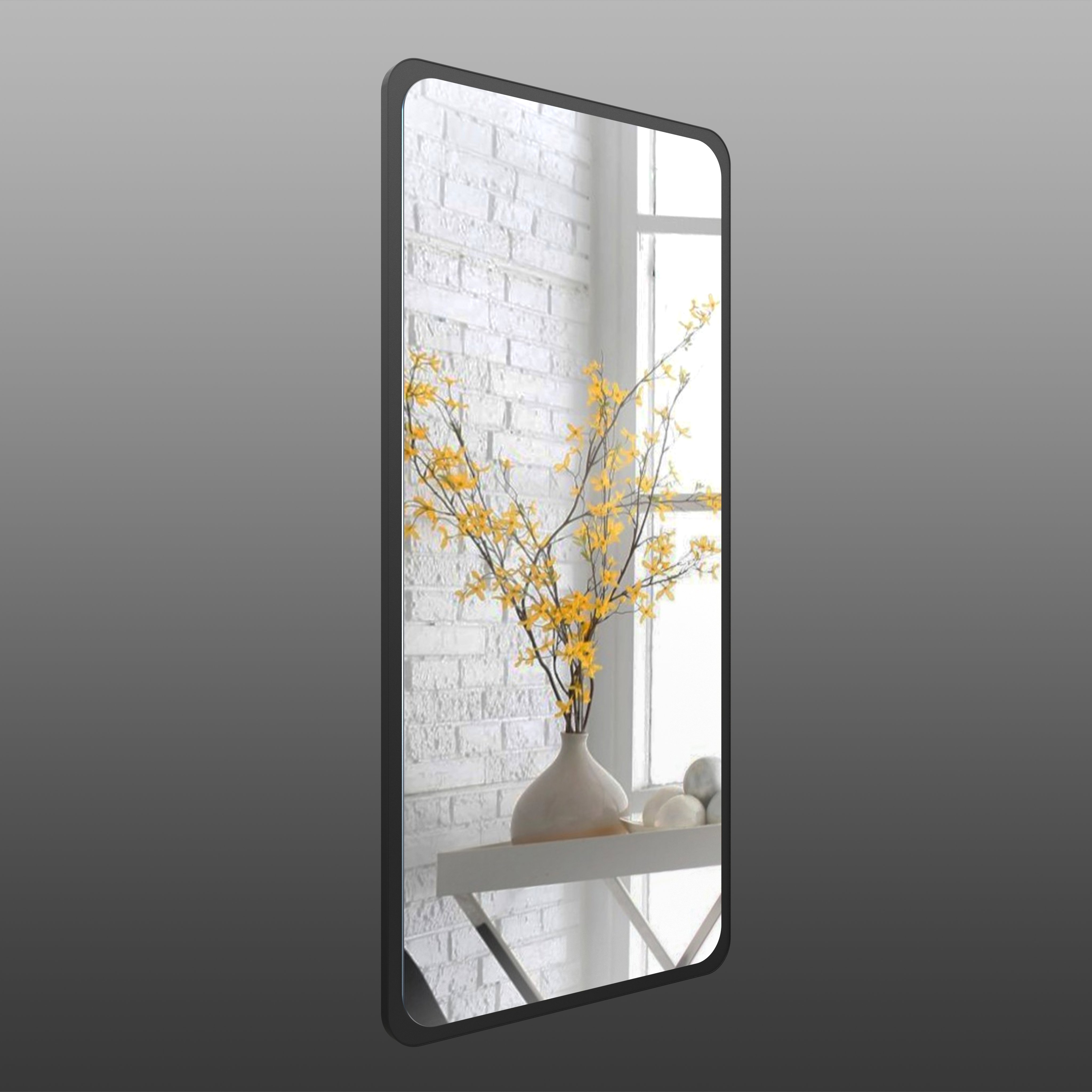 Зеркало настенное Art-Com 1300х600 мм Черный  (ZR 8)