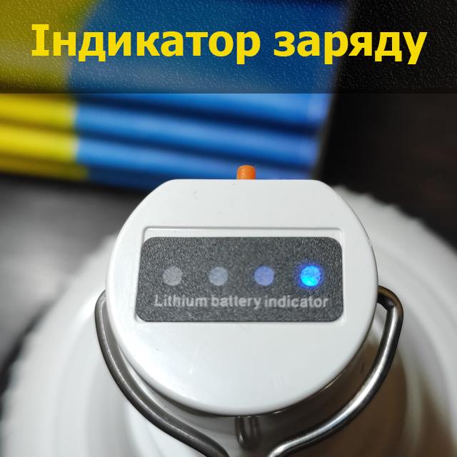 Лампа LED Martec USB аккумуляторная с индикатором заряда 150 W 3600 mAh (12910236) - фото 3