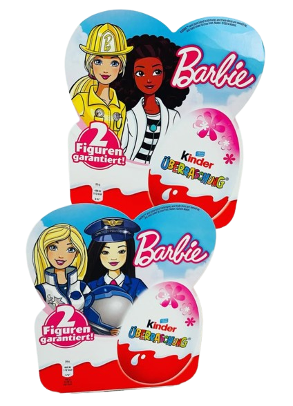 Набір шоколадних яєць Kinder Überraschung Classic-Ei Barbie 4 шт. х 20 г (2462544191)