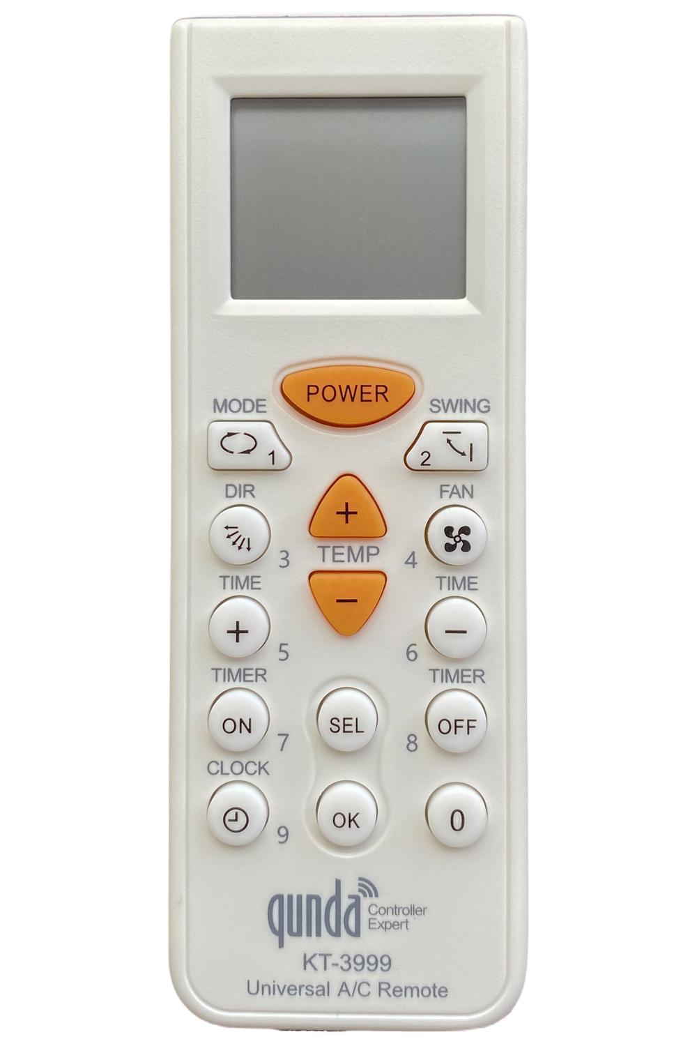 Универсальный пульт для кондиционера QUNDA KT-3999 (1936)