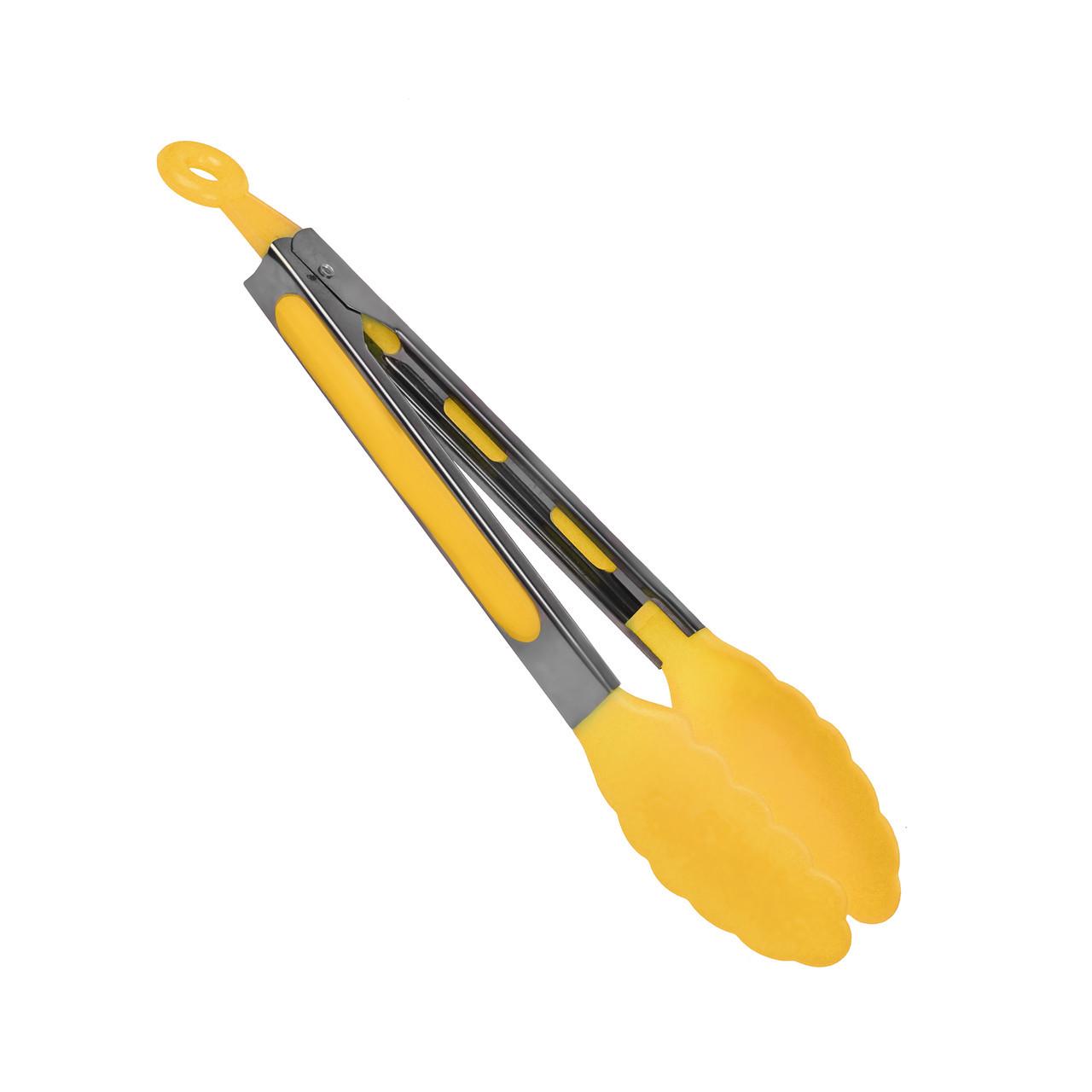 Кухонные щипцы Wellamart 26х3,7 см металл/пластик Оранжевый (5637-0002)