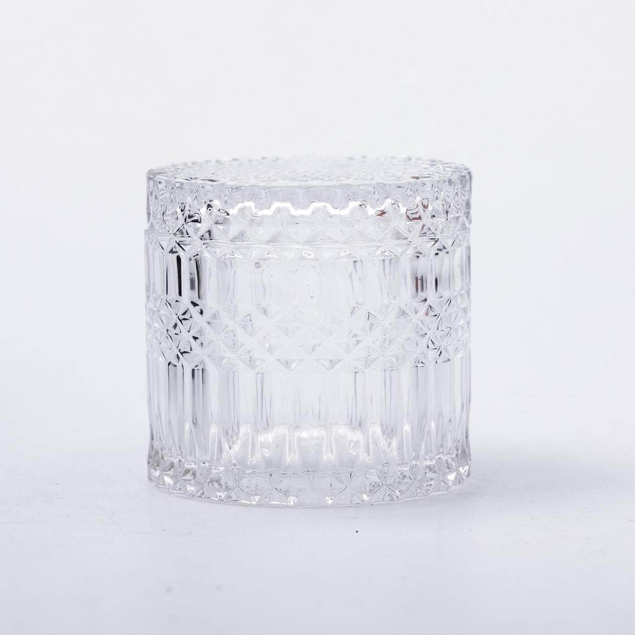 Цукерниця з кришкою HP-4-99 кругла скляна 9 см (6968) - фото 3 Цукерниця з кришкою HP-4-99 кругла скляна 9 см (6968) - фото 3