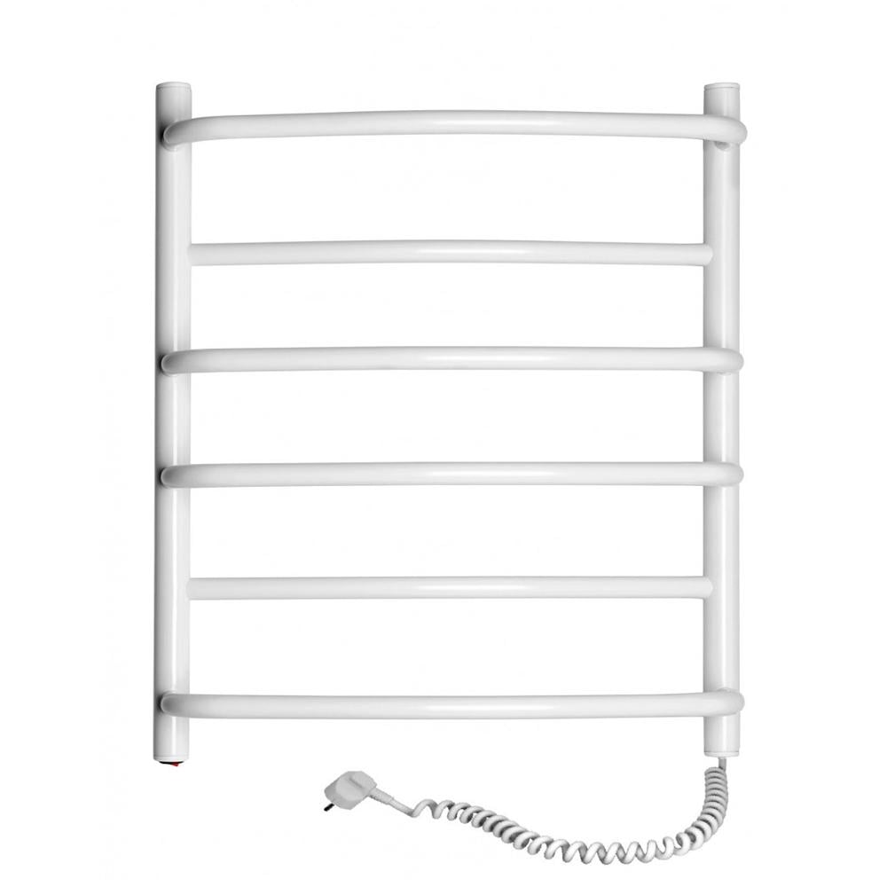 Полотенцесушитель электрический SANTAN Лестница Омега правосторонняя 530х600 мм Белый (113195)