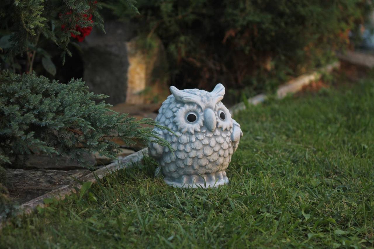 Садова фігура/статуетка Сова середня з цементу ручна робота (622863)