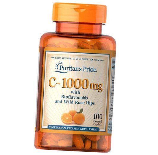 Вітамін С Vitamin C-1000 with Bioflavonoids and Rose Hips Puritan's Pride 100 капс. (36367172)