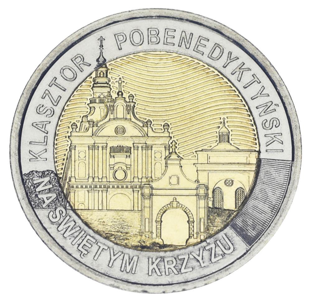 Колекційна монета Польща 5 злотих 2022 Біметал UNC Бенедиктинський монастир (М19250)