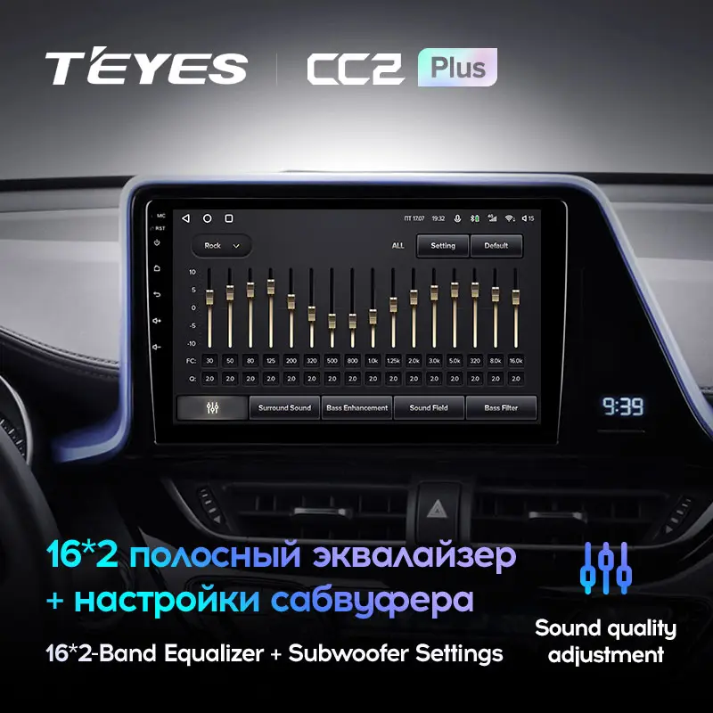 Автомагнітола штатна Teyes для Toyota C-HR 2016-2020 Android CC2 PLUS 6+128G Wi-Fi/4G (1674465271) - фото 4