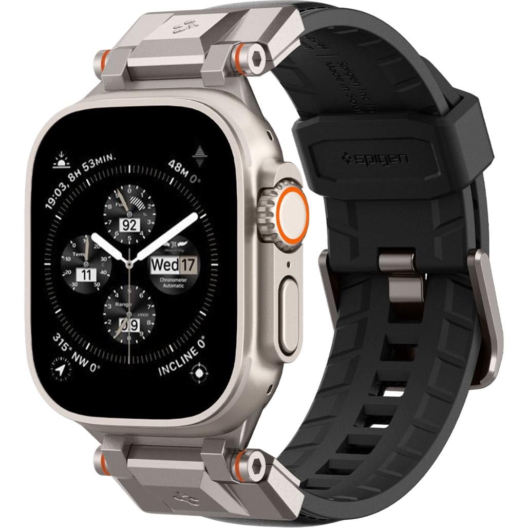 Ремешок Spigen DuraPro Armor PU для Apple Watch 42/44/45/49 мм Black (AMP07591)