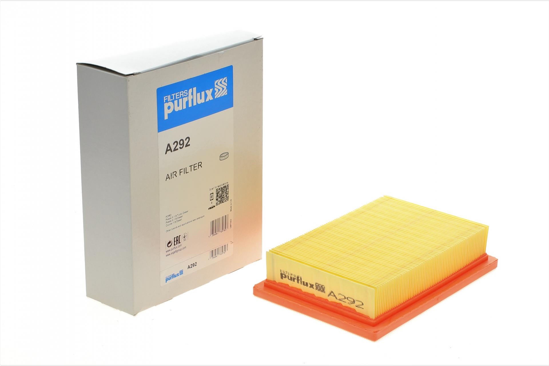 Фильтр воздушный PURFLUX для Ford Fiesta 1,8D 89-96- (A292)