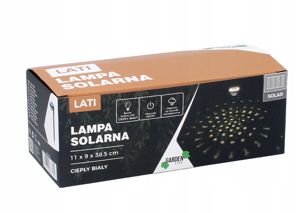 Светильник GardenLine SOL3705 садовый уличный LED LATI на солнечных батареях 1x9x38,5 см Теплый белый - фото 4 Светильник GardenLine SOL3705 садовый уличный LED LATI на солнечных батареях 1x9x38,5 см Теплый белый - фото 4