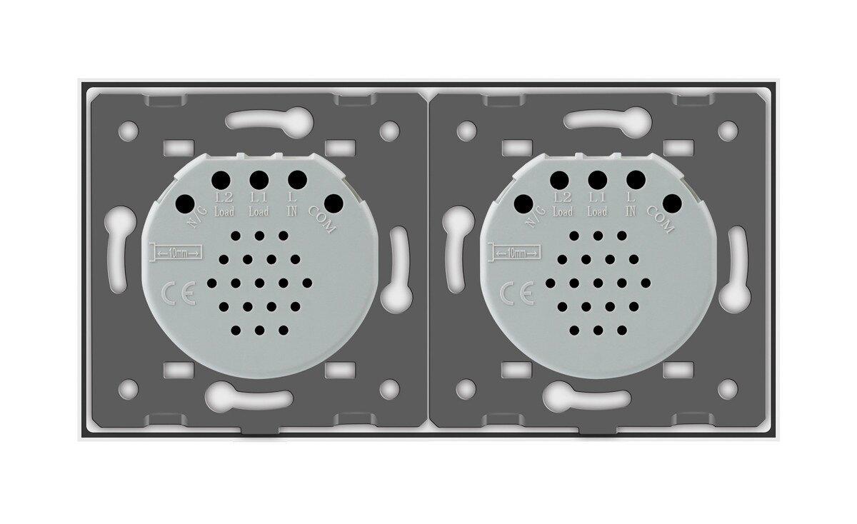 Сенсорний радіокерований диммер Livolo 2 сенсора скляний Білий (VL-C701DR/C701DR-11) - фото 5