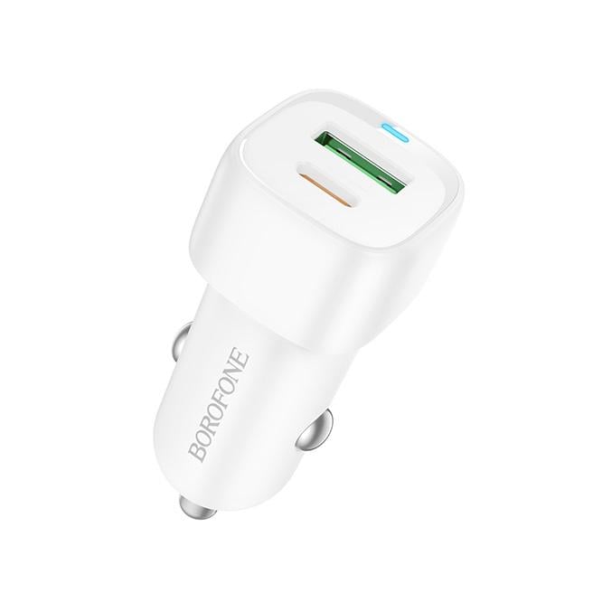 Зарядное устройство для телефонов автомобильный Borofone BZ34B Cloud PD38W White (26409)