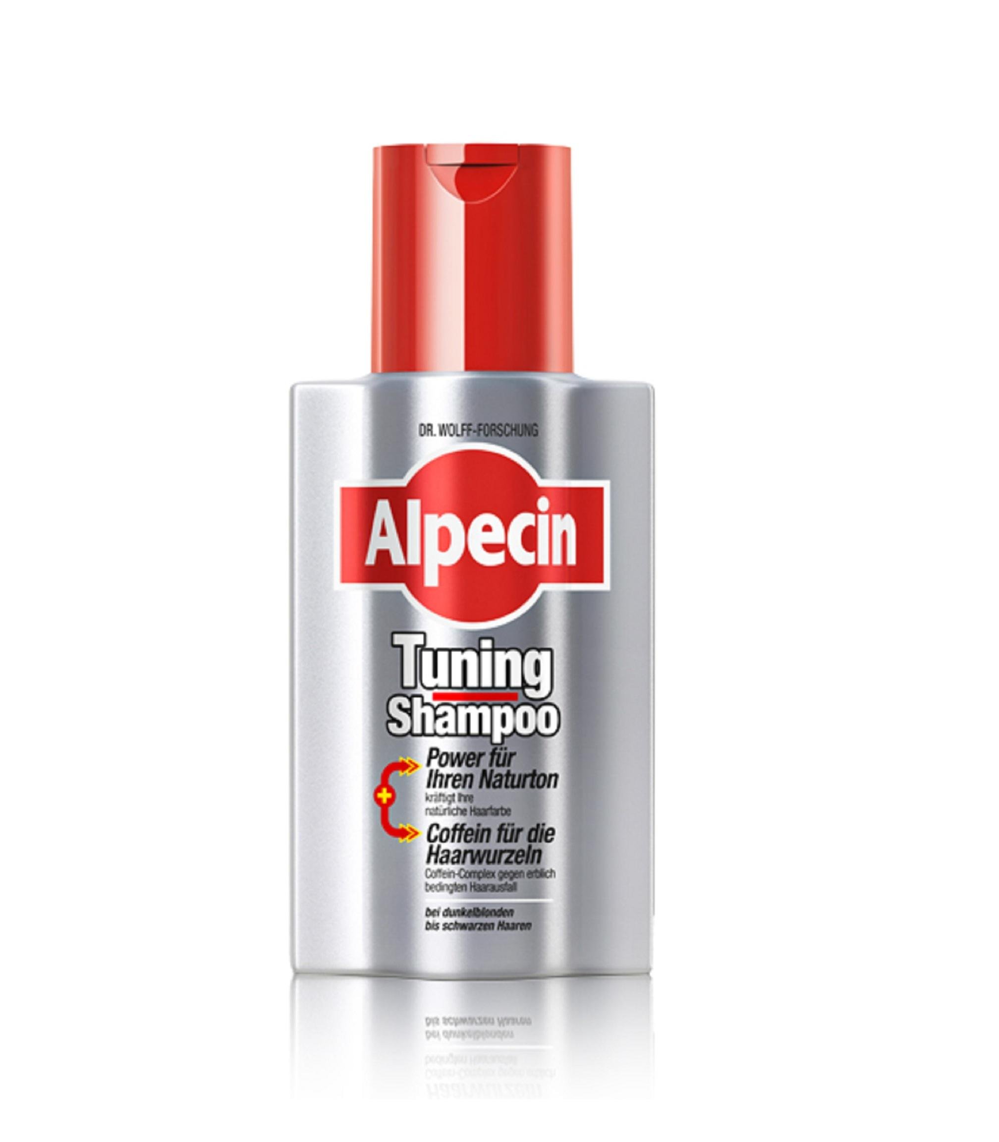 Шампунь мужской от выпадения волос Alpecin Tuning Shampoo для тонирования первичной седины 200 мл (21335)