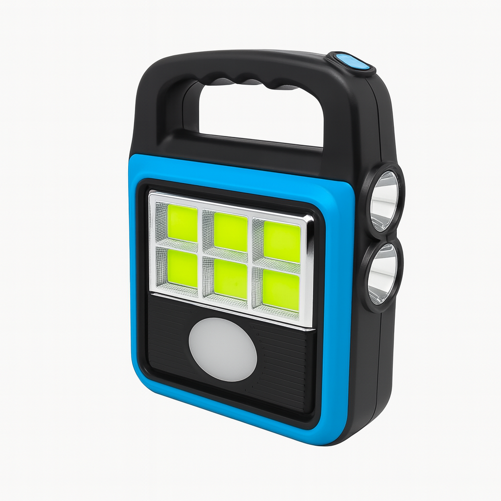 Ліхтар прожектор USB з сонячною панеллю та повербанком Solar LED light HS-8020 60 Вт IP65 (HS8020)