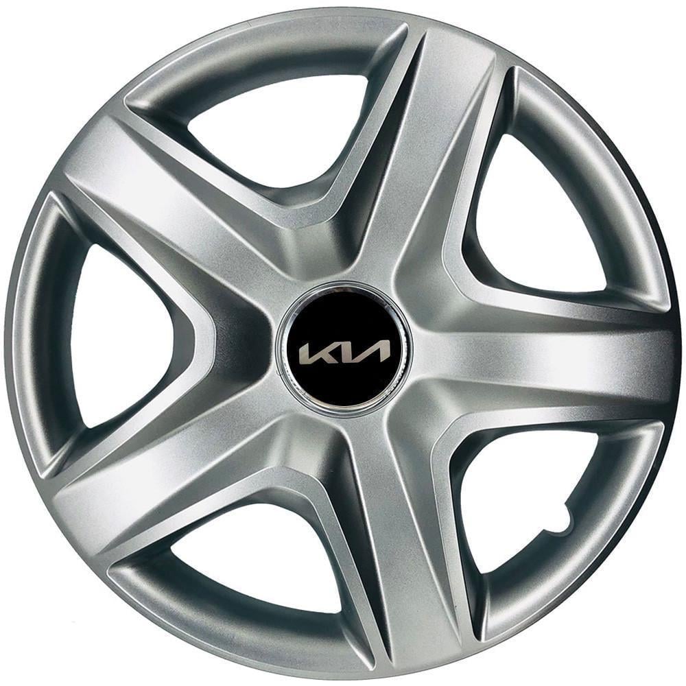 Колпаки SJS 101 с логотипом Kia NEW 4 шт. R13 Серебряный (2789080810)