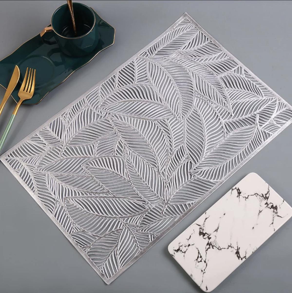 Салфетка сервировочная прямоугольная 45х30 см Серебристый (5475) - фото 2 Салфетка сервировочная прямоугольная 45х30 см Серебристый (5475) - фото 2