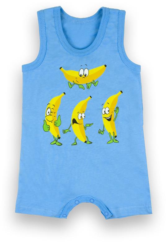 Пісочник-майка дитячий бавовняний для хлопчика Gabbi PS-22-2 80 см Блакитний (13113)