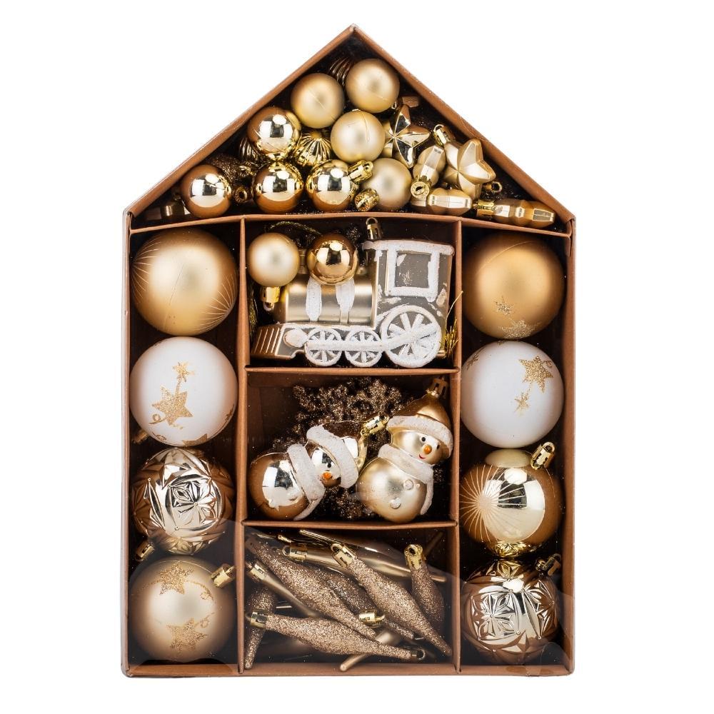 Набір ялинкових іграшок Золоті миті 70 шт. (9125-005)