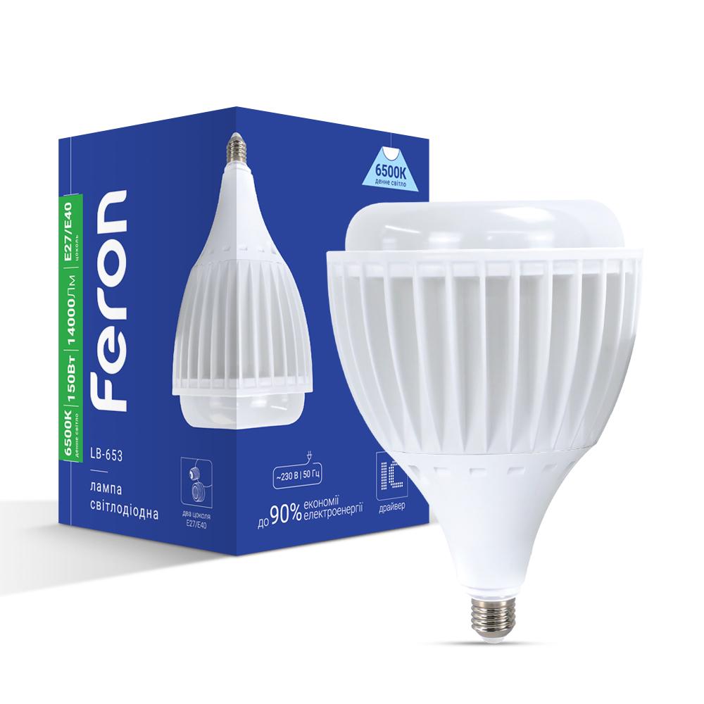 Светодиодная лампа Feron LB-653 150 Вт Е27-E40 6500K (16067)