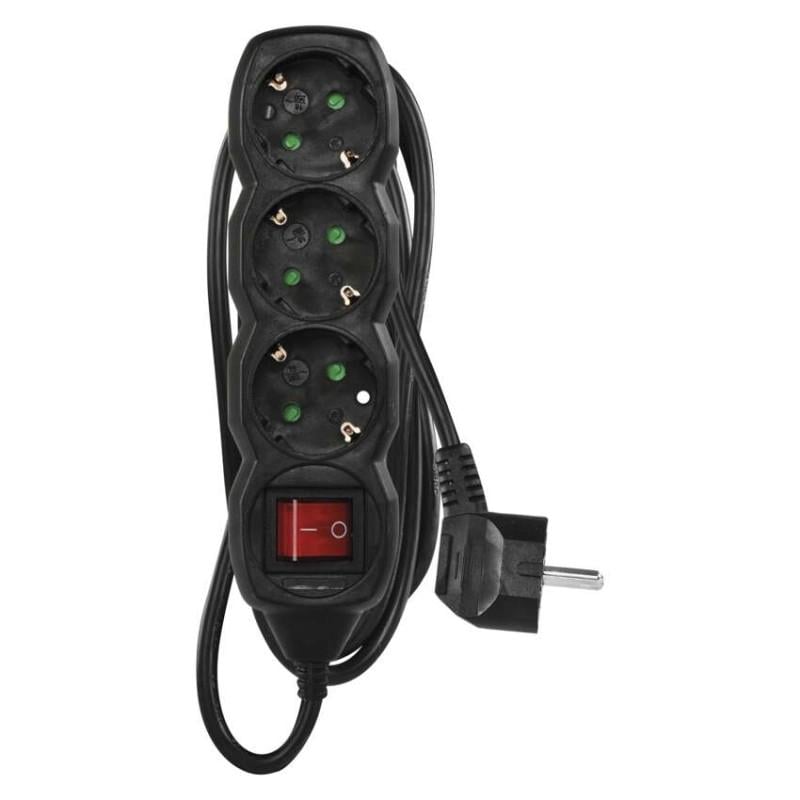 Удлинитель сетевой Emos PС1321 3 розетки 1,5 м 1 кв. мм (37796689)