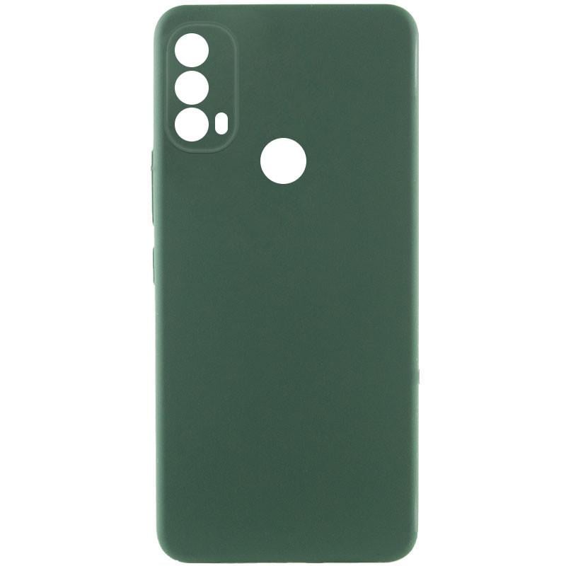 Протиударний чохол Silicone Cover Lakshmi Full Camera (AAA) для Motorola Moto E40 Зелений / Cyprus Green