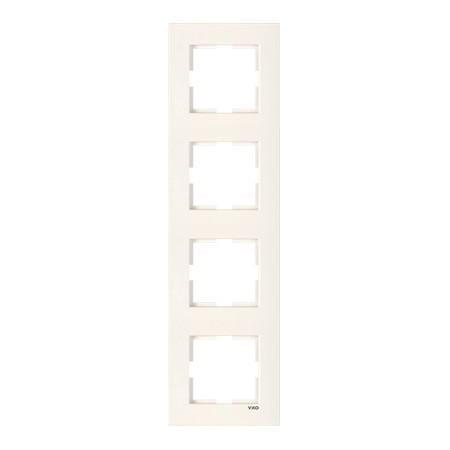 Рамка на 4 места вертикальная VIKO Karre Кремовый (90960233)