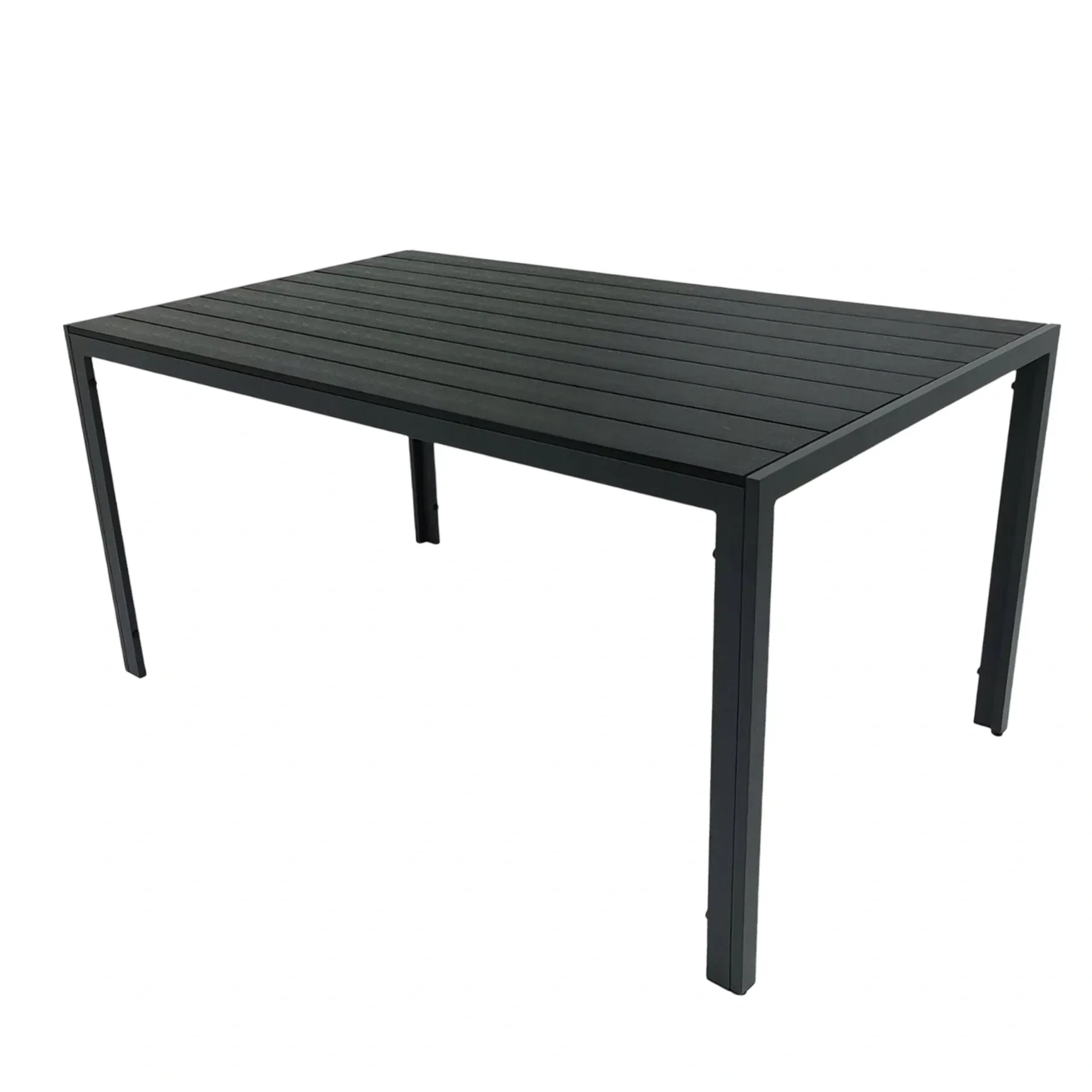 Стол садовый 4Points Parma прямоугольный столешница искусственное дерево Polywood 150х90х70 см Черный