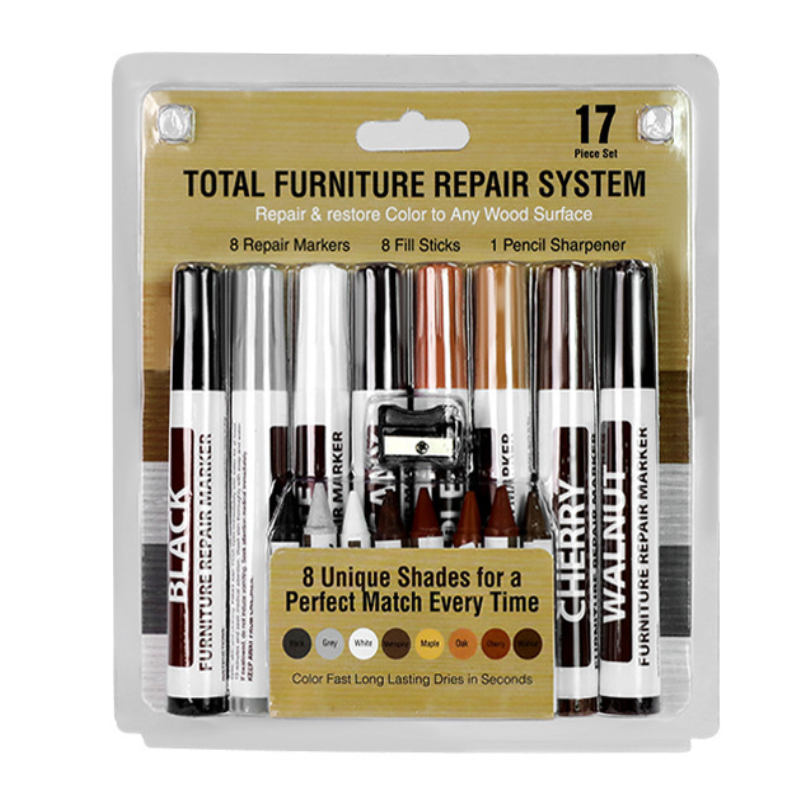 Маркеры для ремонта и реставрации мебели с точилкой 16 шт. (70268)