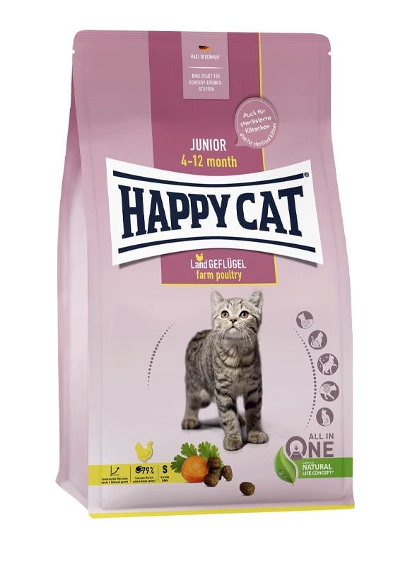 Корм Happy Cat Junior Geflugel для котят 4 кг Корм Happy Cat Junior Geflugel для котят 4 кг