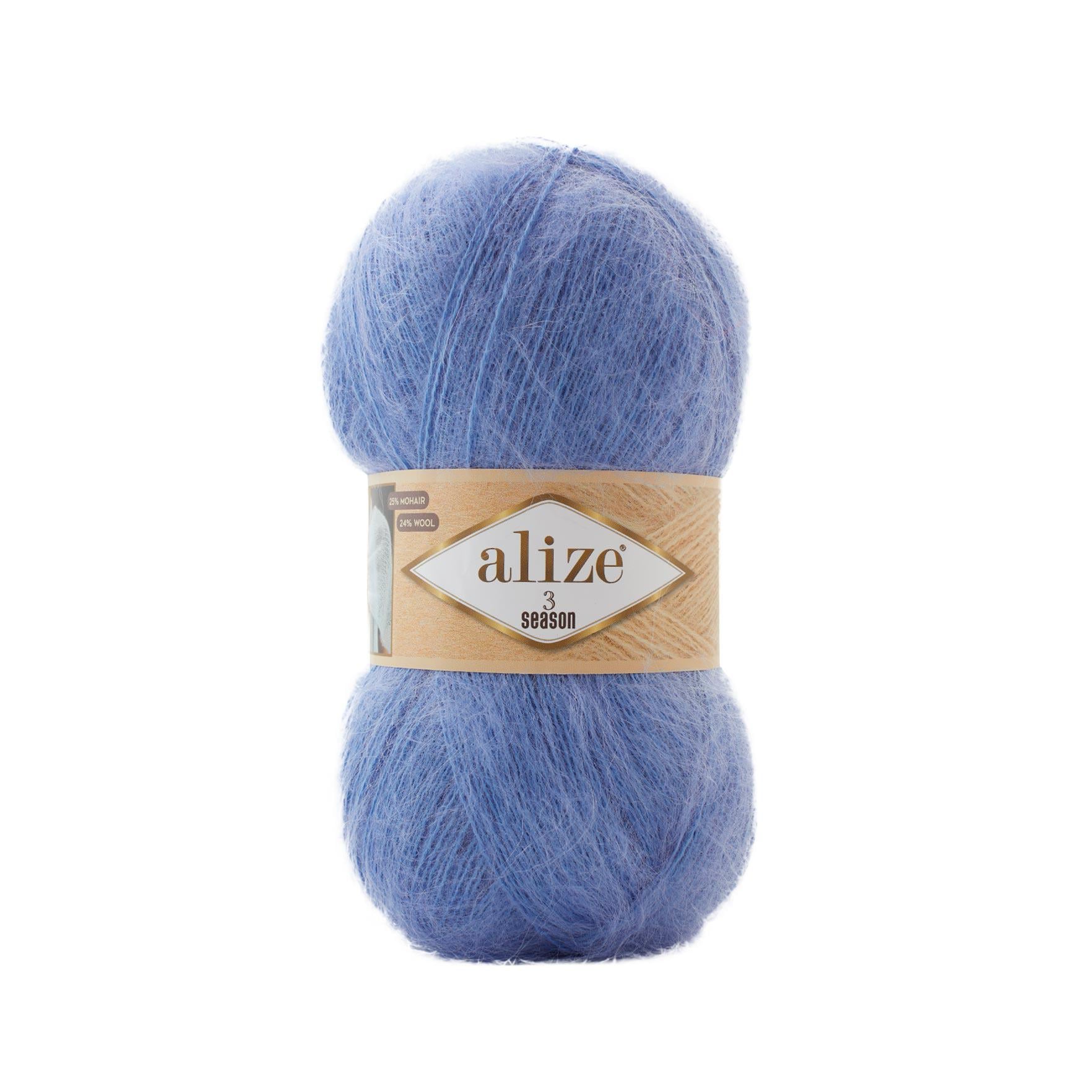 Пряжа Alize 3 season 40 синій (3971)