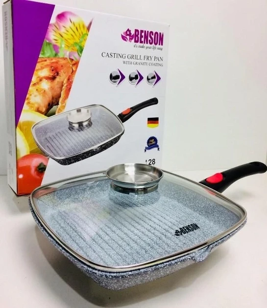 Сковорода-гриль Benson 28 см (BN-310)